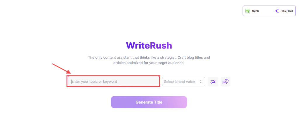 Enter Topic or Keyword