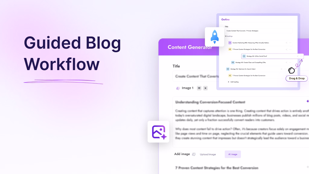 guided blog workflow