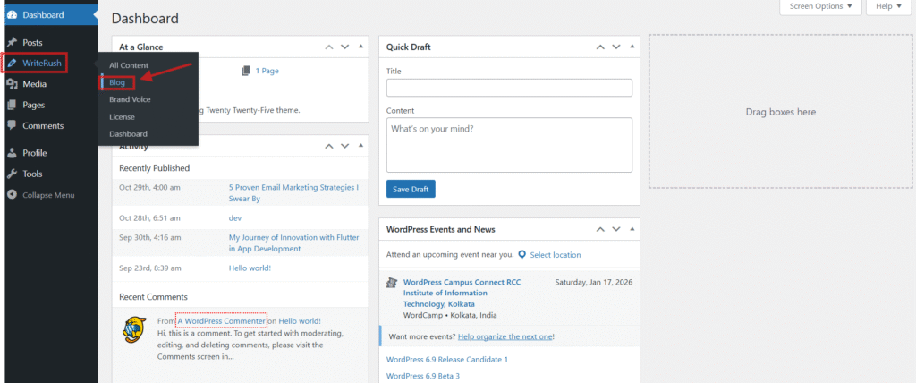 Blog Generation Module
