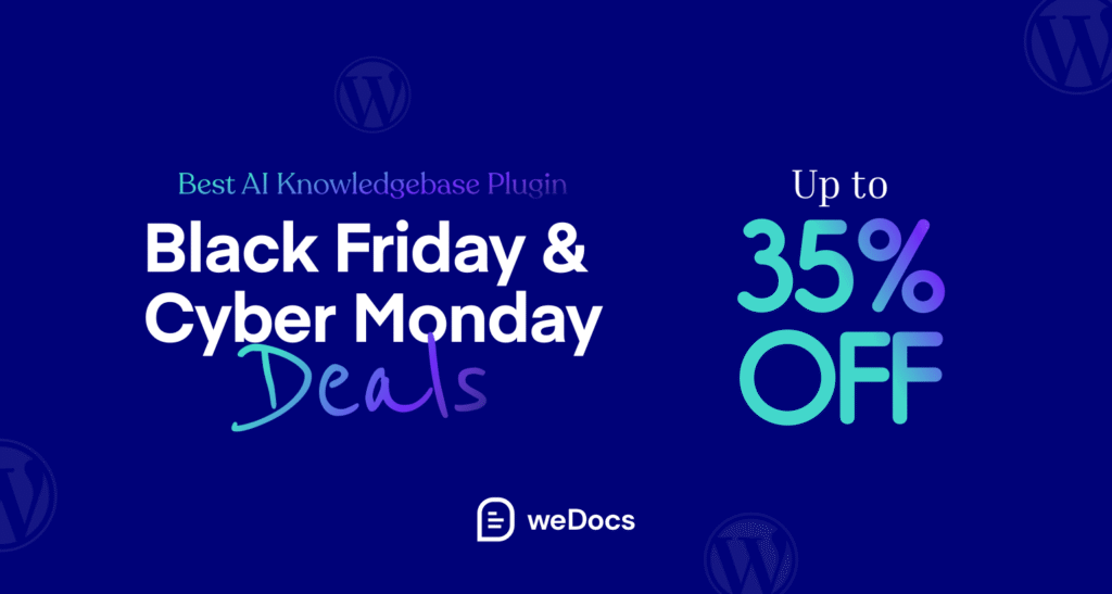 weDocs BFCM Discount Banner