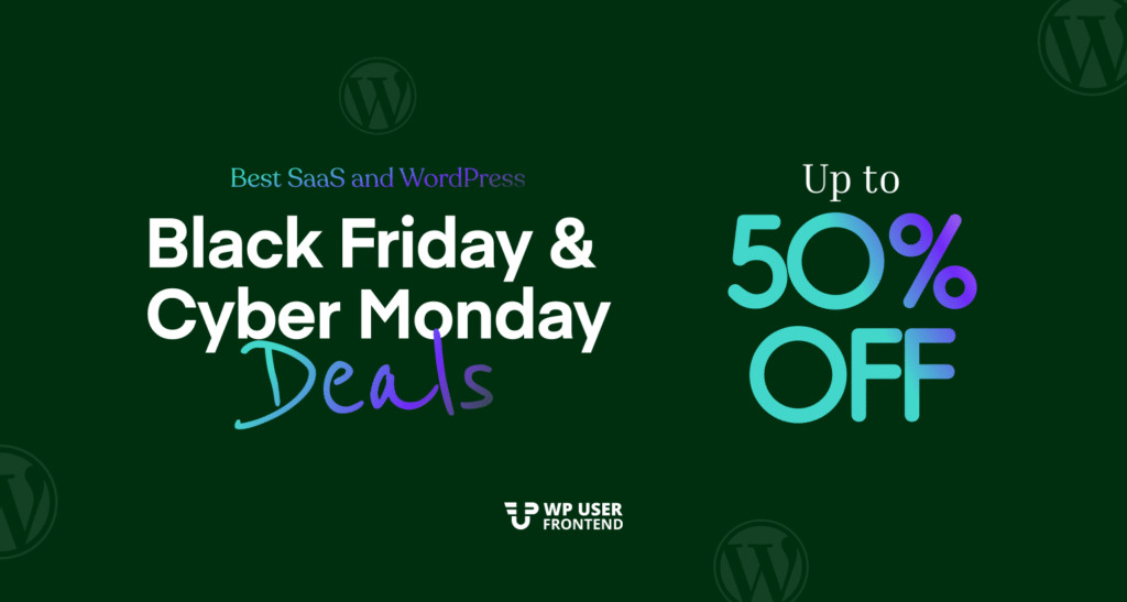 WP User Frontend Pro BFCM Discount Banner