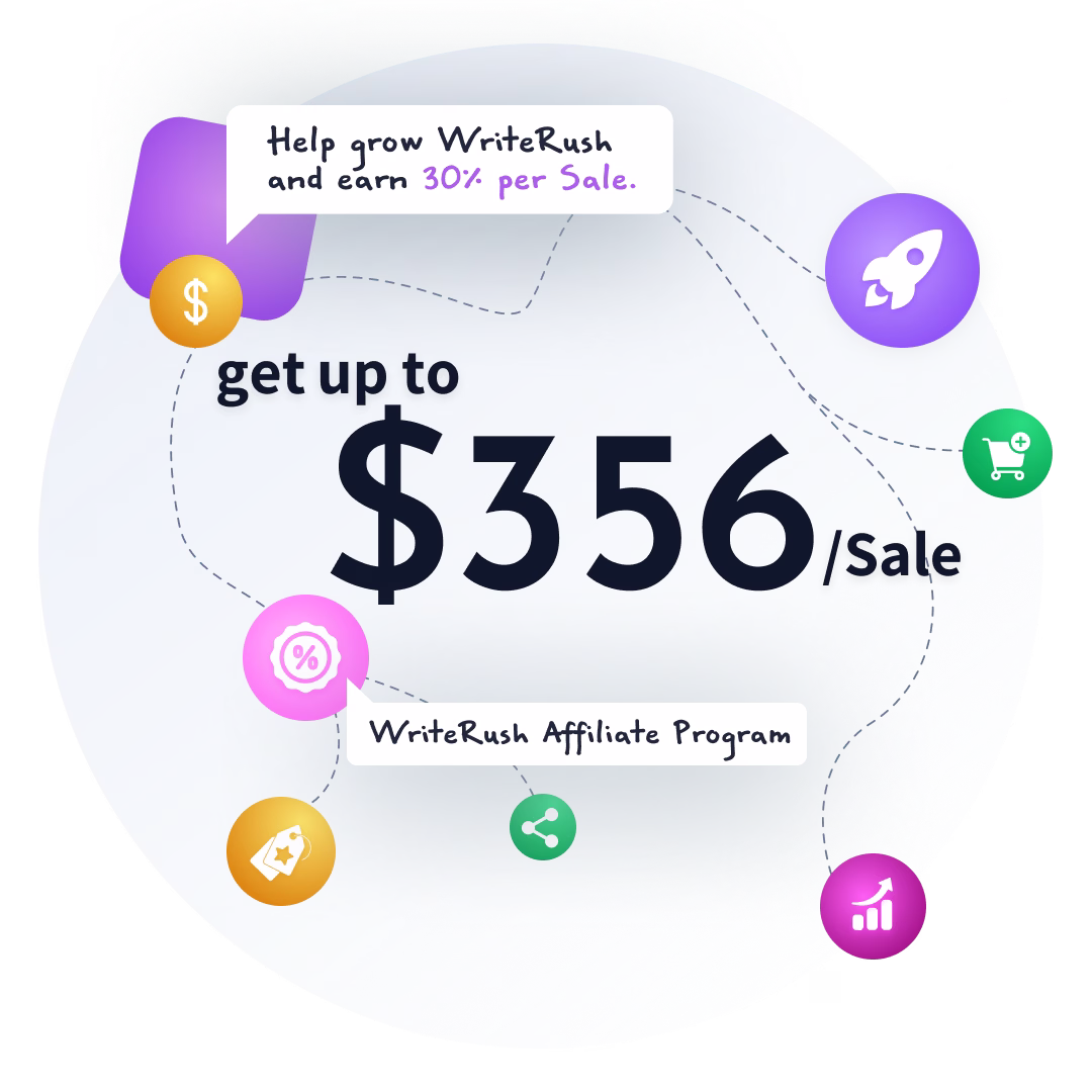 Join the WriteRush affiliate program