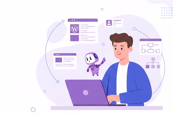 AI content workflow inside WordPress Thumbnail
