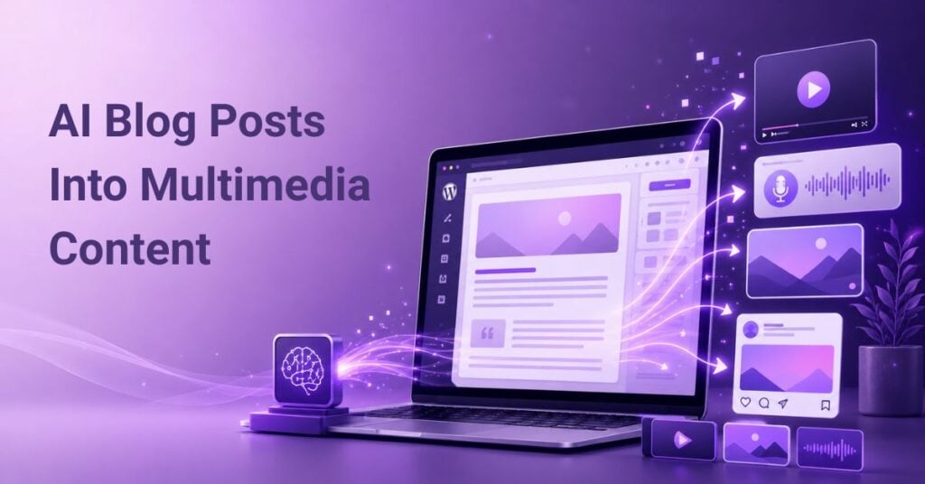 AI Blog Posts Into Multimedia Content in WordPress