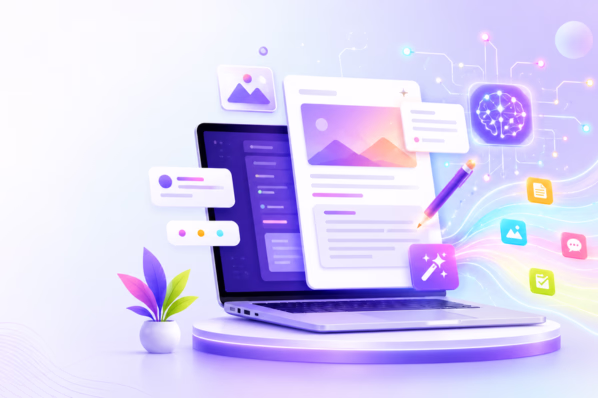 AI blog content generator thumbnail