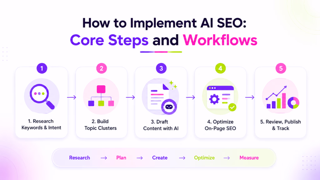 How to Implement AI SEO: Core Steps and Workflows