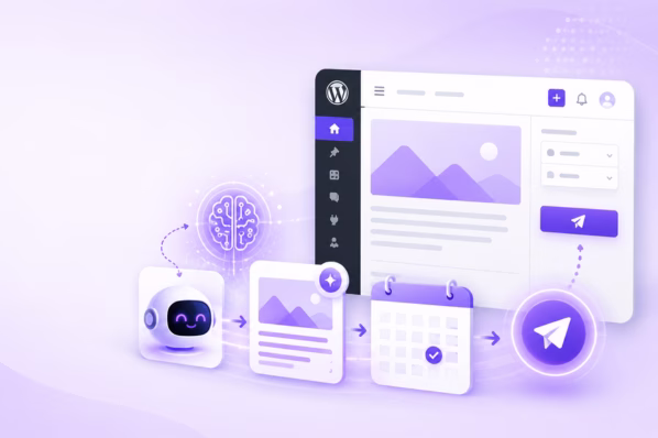 how to schedule and publish ai-generated blog content in WordPress thumbnail