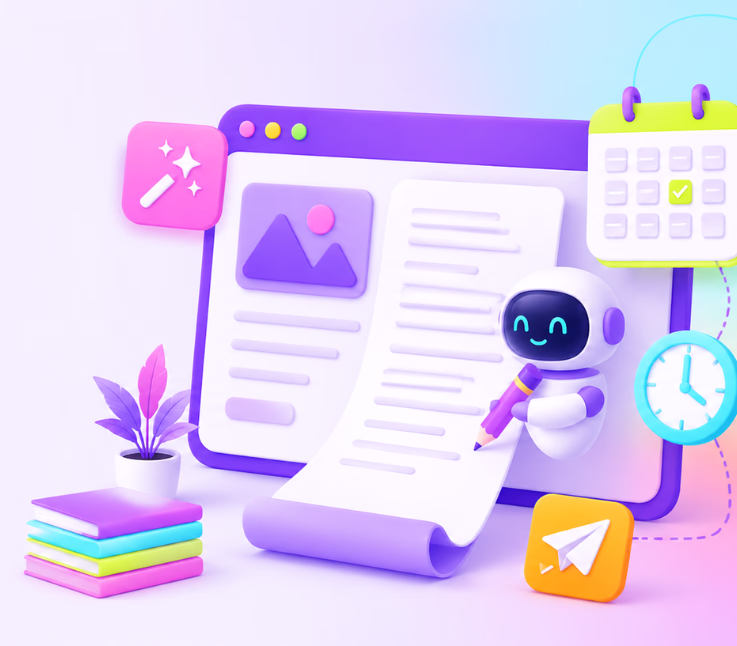 how to schedule and publish ai-generated blog content