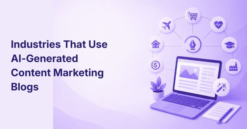 Industries That Use AI-Generated Content Marketing Blogs
